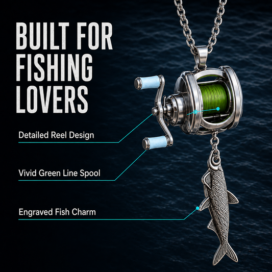 Fishing Reel Necklace