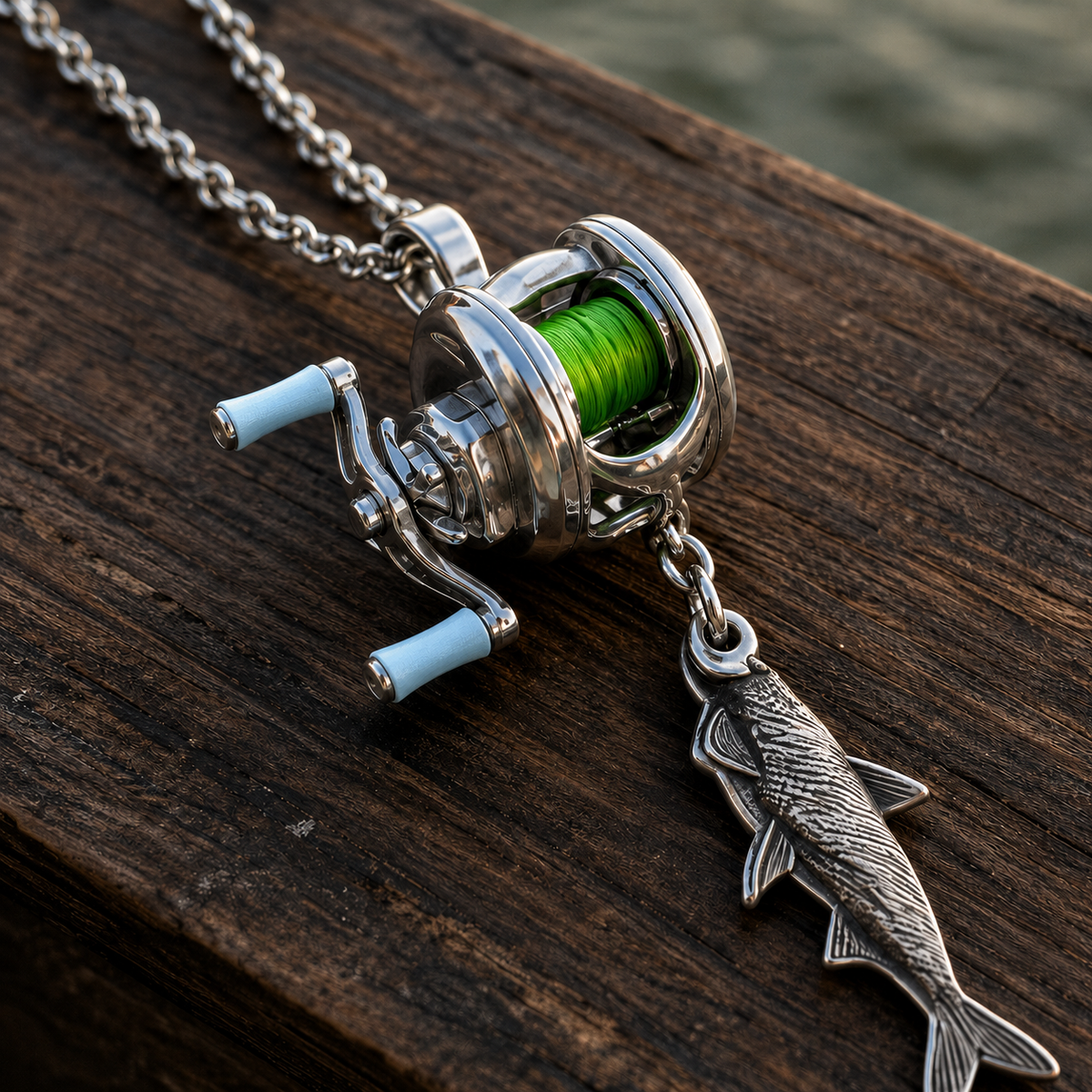 Fishing Reel Necklace