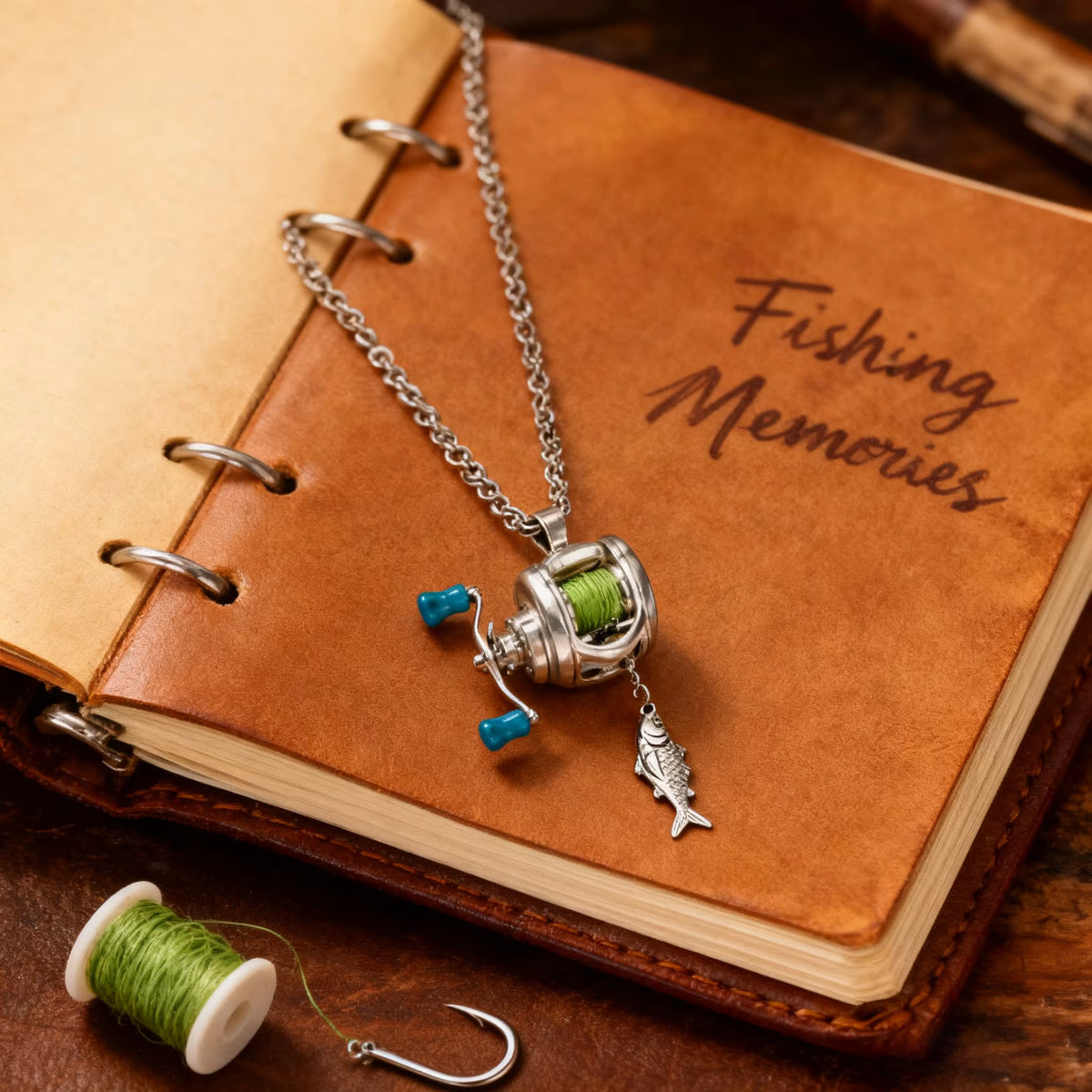Fishing Reel Necklace