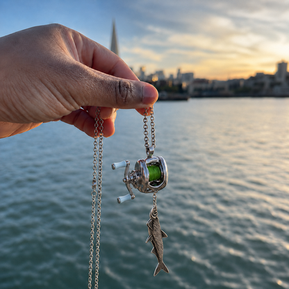 Fishing Reel Necklace
